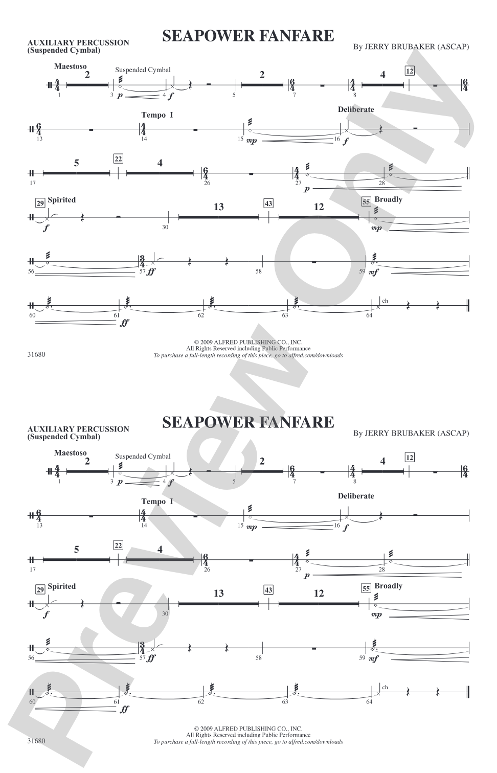 Seapower Fanfare: Auxiliary Percussion