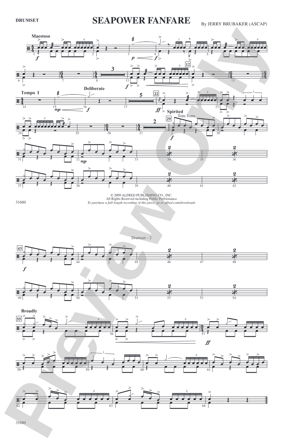 Seapower Fanfare: Drumset