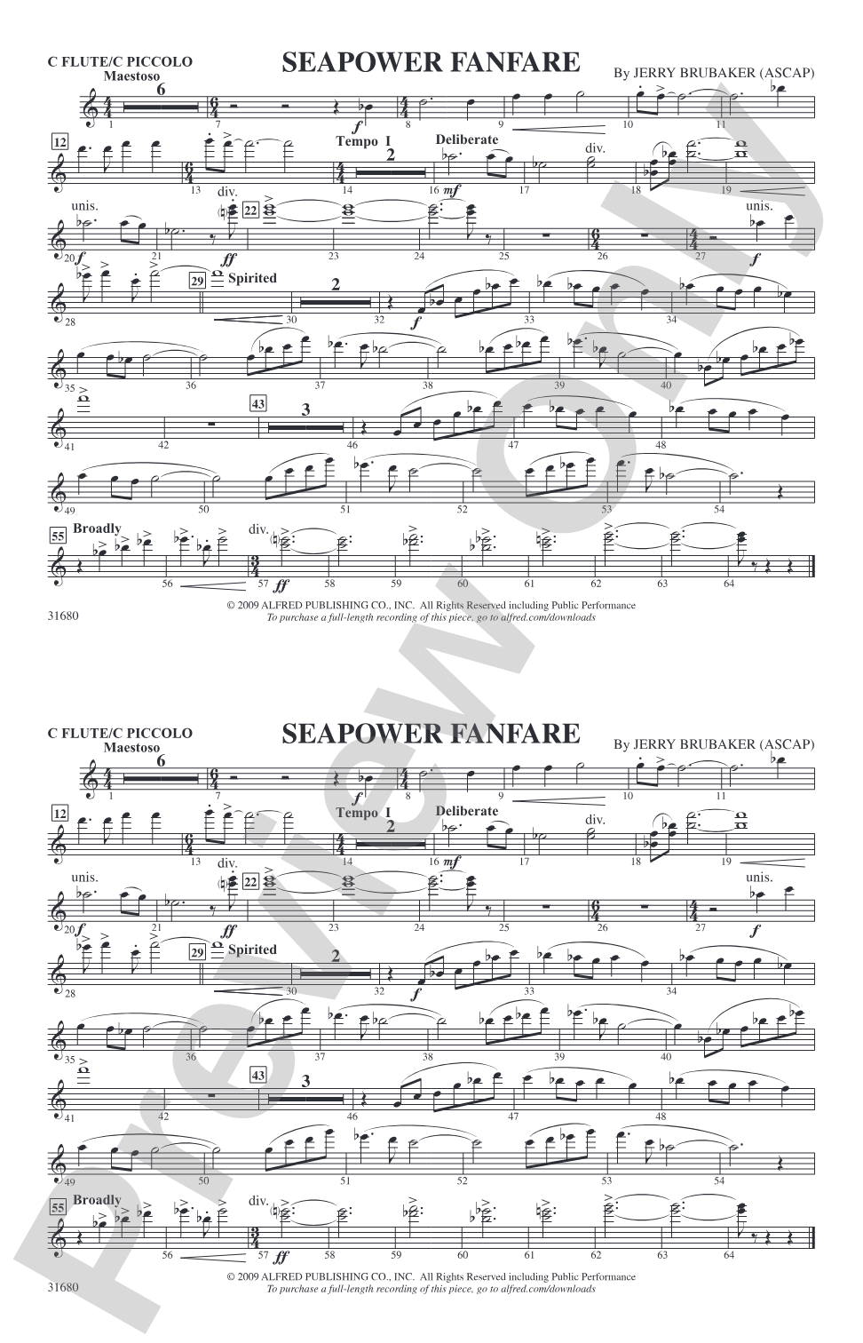Seapower Fanfare: Flute