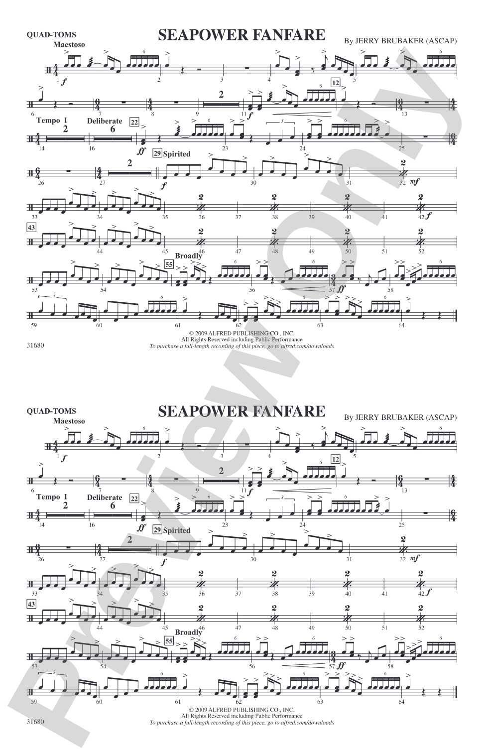 Seapower Fanfare: Quad-Toms