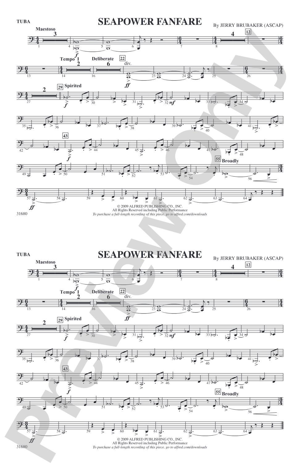 Seapower Fanfare: Tuba