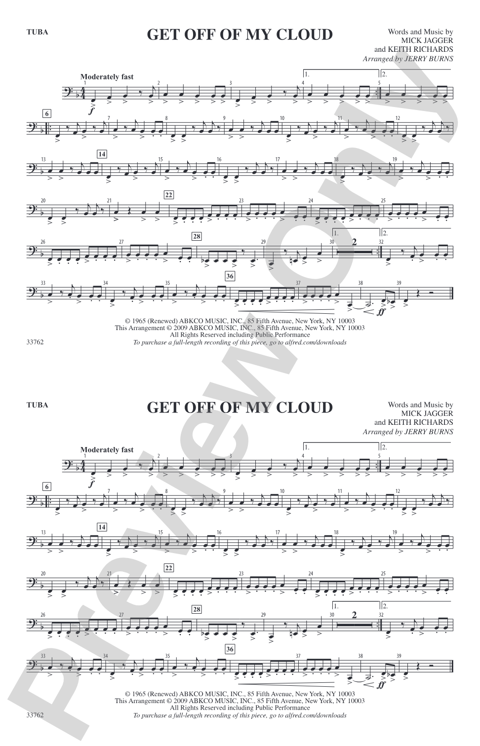 Get Off of My Cloud: Tuba