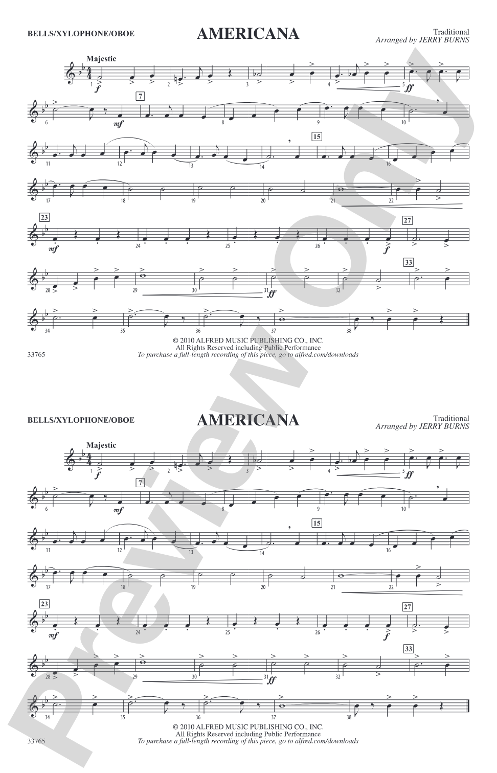Americana: Bells/Xylophone/Oboe