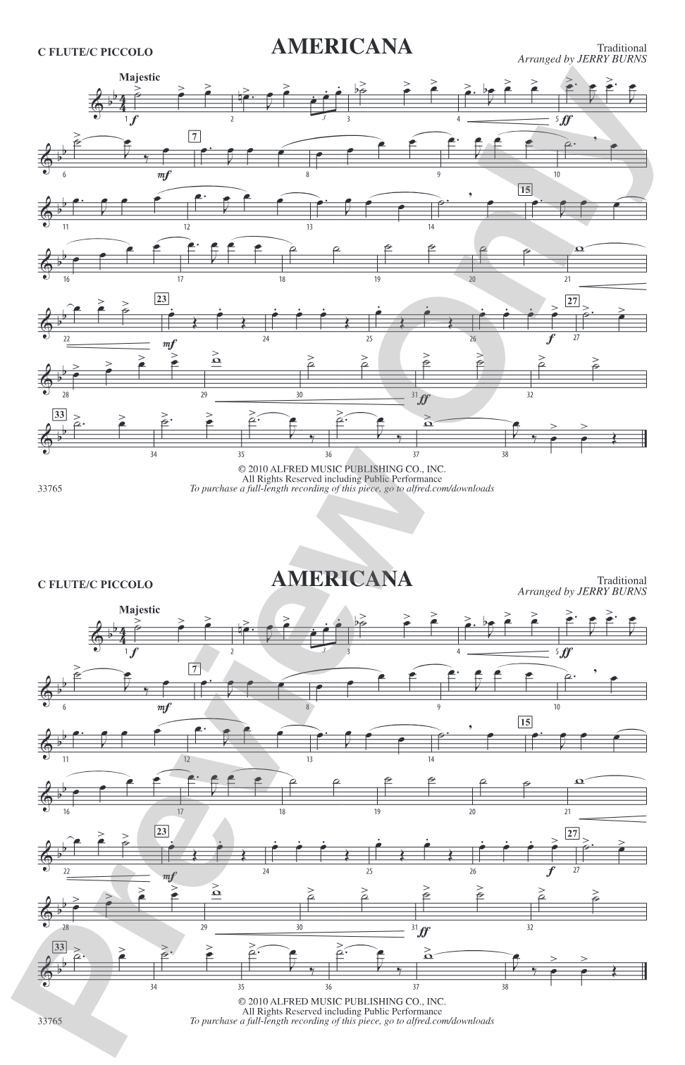 Americana: Flute
