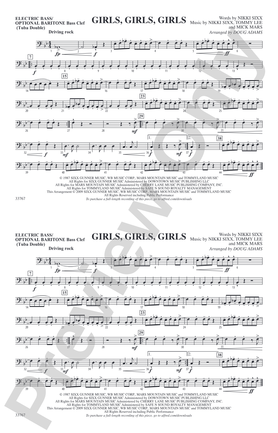 Girls, Girls, Girls: Electric Bass