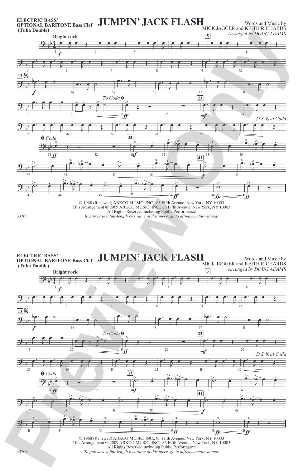 Jumpin' Jack Flash: Electric Bass