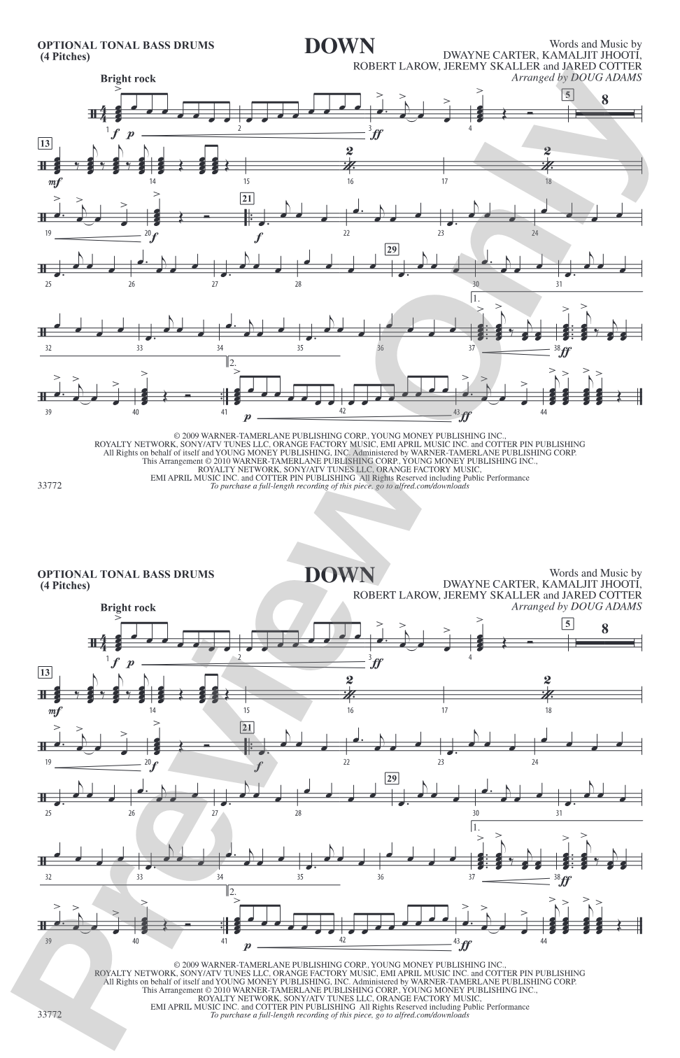 Down: Tonal Bass Drum