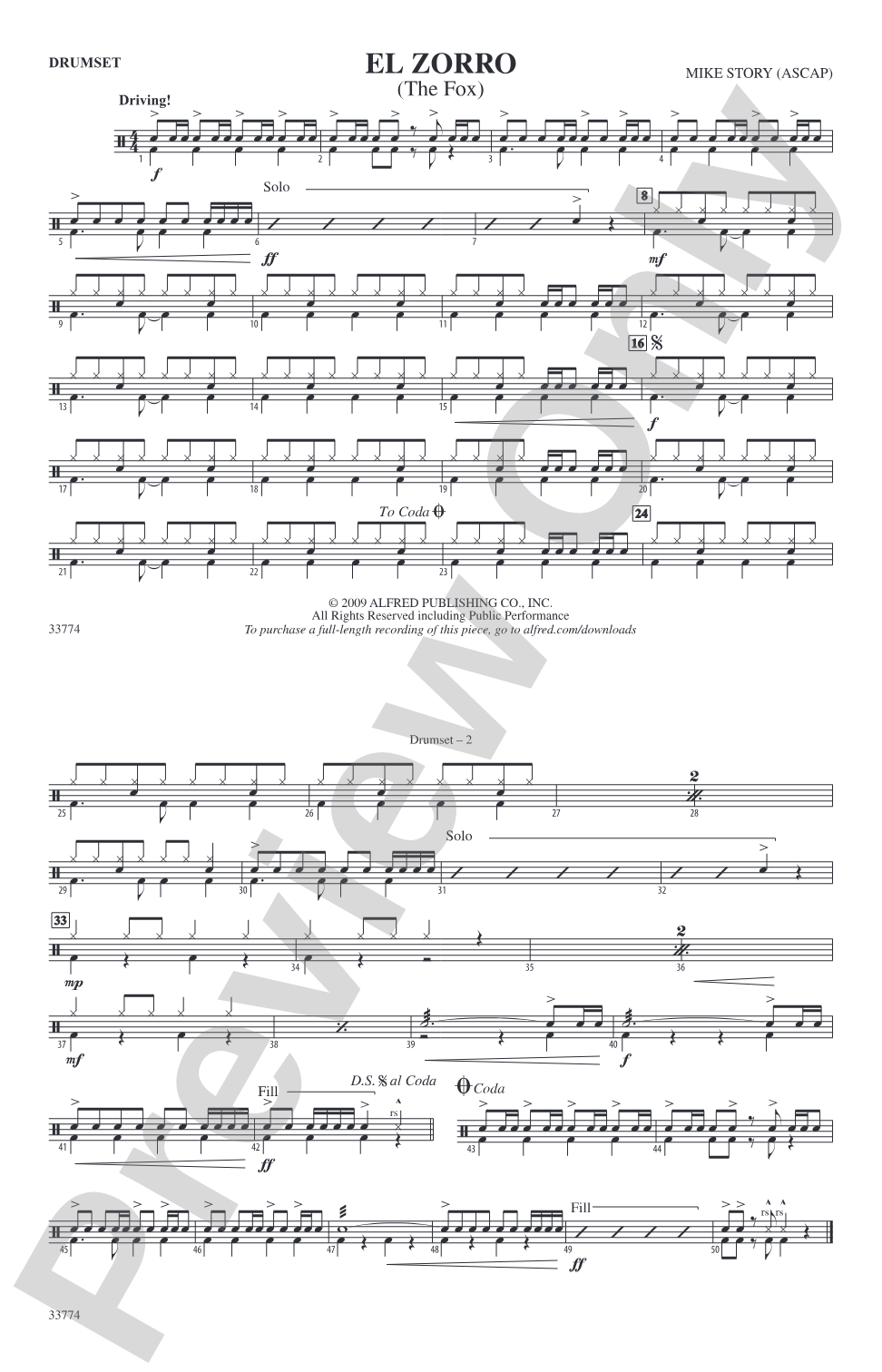 El Zorro: Drumset