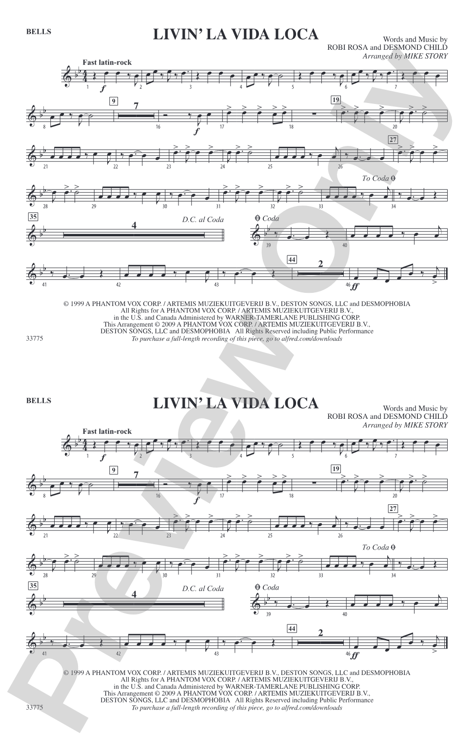 Livin' la Vida Loca: Bells