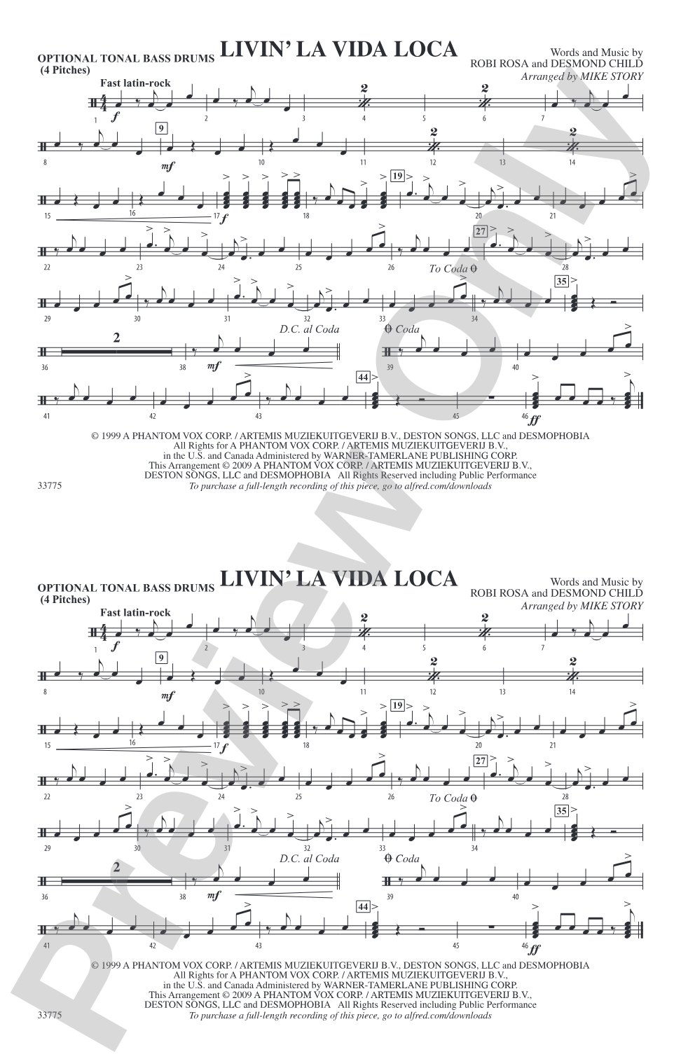 Livin' la Vida Loca: Tonal Bass Drum