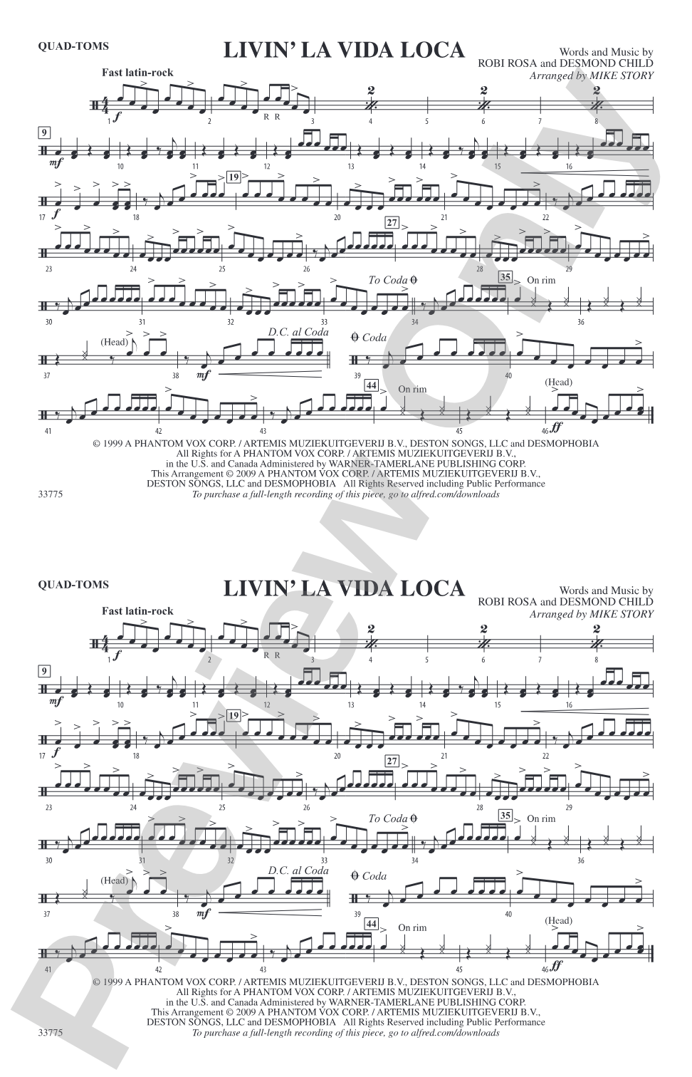 Livin' la Vida Loca: Quad-Toms