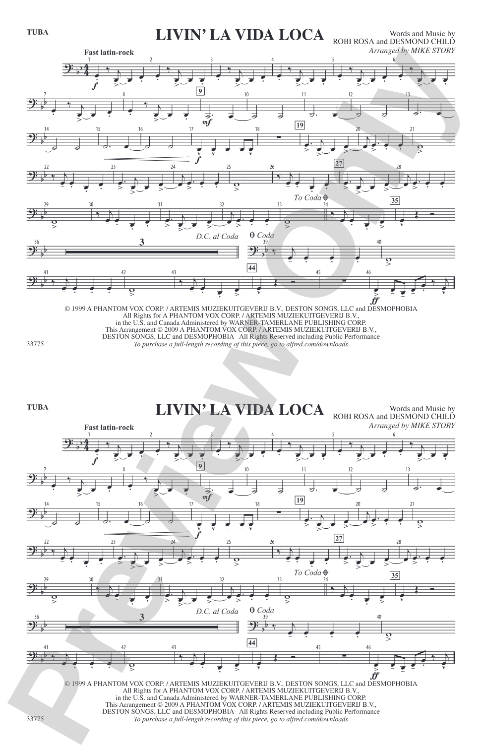 Livin' la Vida Loca: Tuba