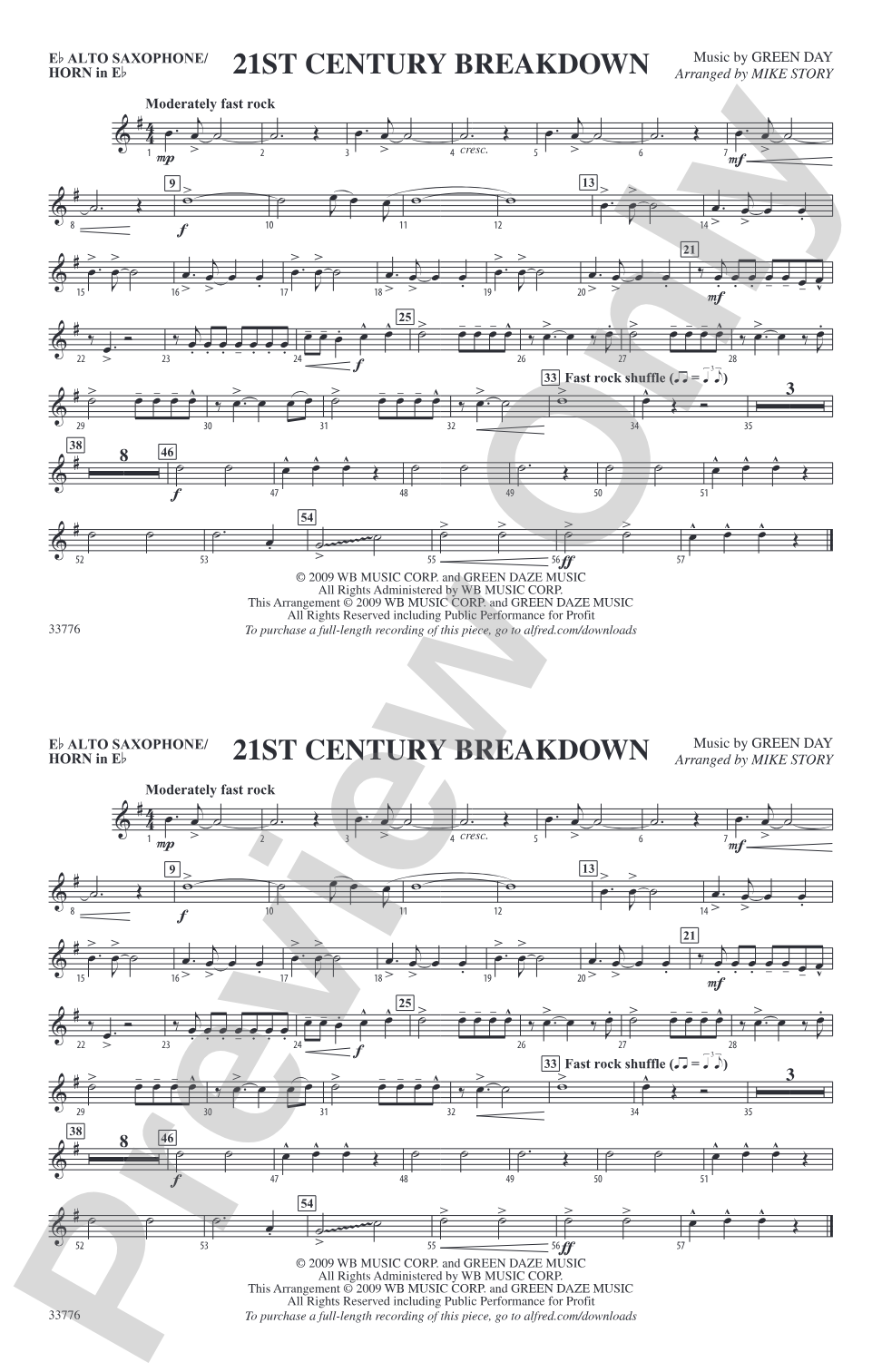21st Century Breakdown: E-flat Alto Saxophone