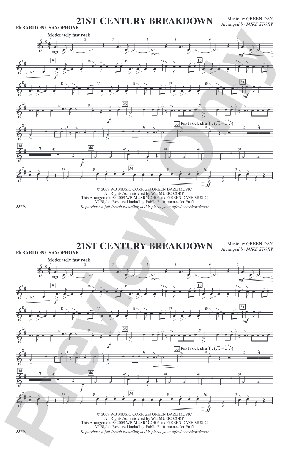 21st Century Breakdown: E-flat Baritone Saxophone
