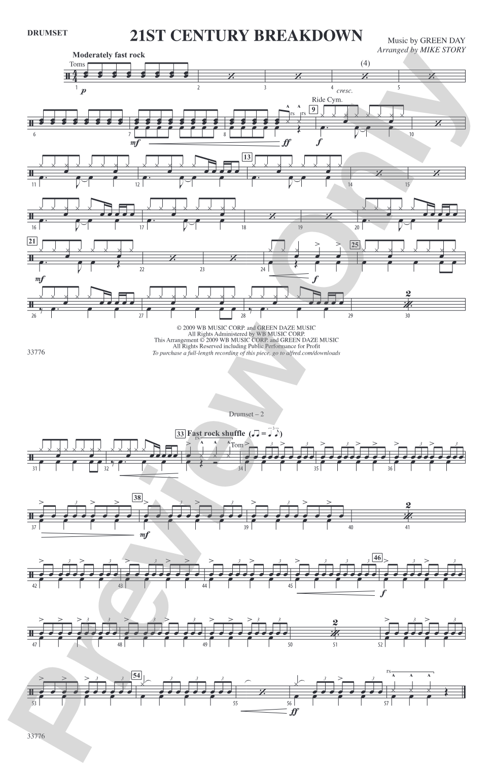 21st Century Breakdown: Drumset