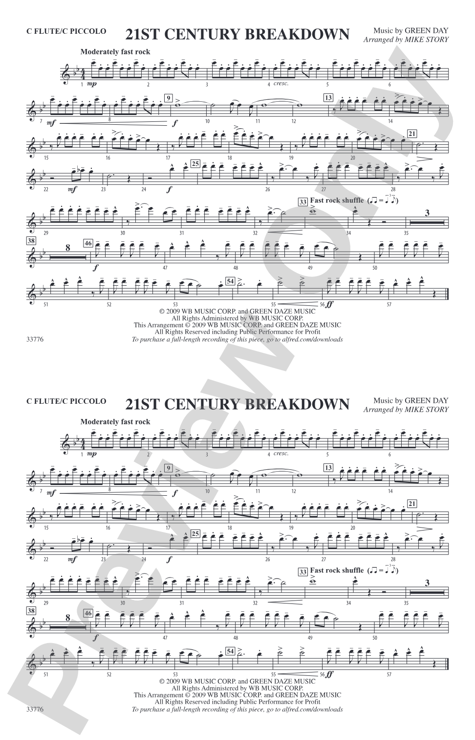 21st Century Breakdown: Flute