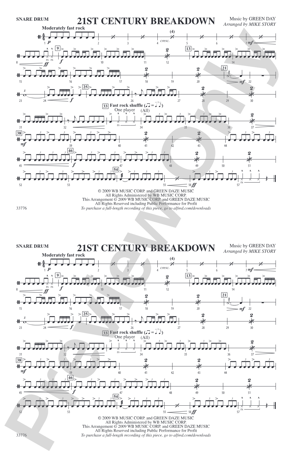 21st Century Breakdown: Snare Drum