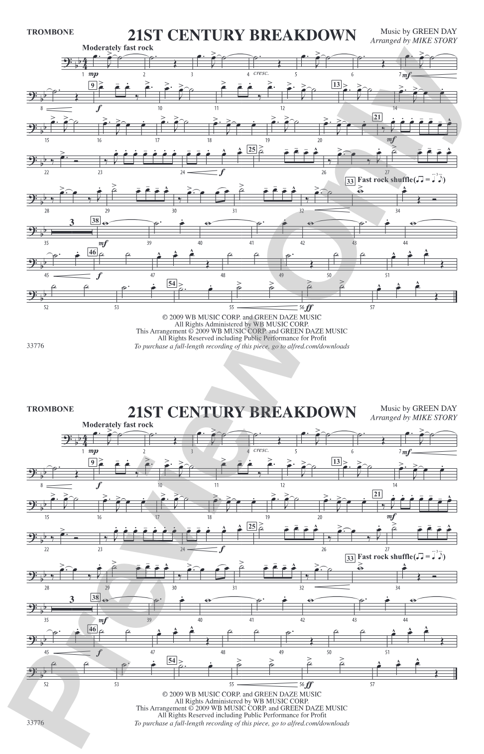 21st Century Breakdown: 1st Trombone