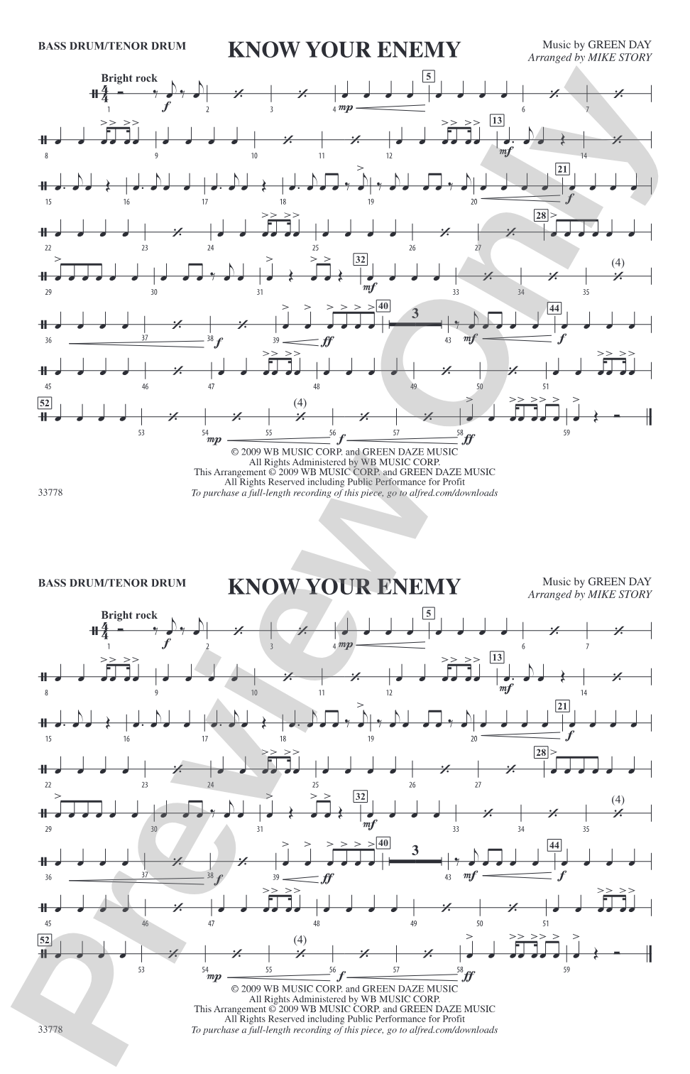 Know Your Enemy: Bass Drum/Tenor Drum
