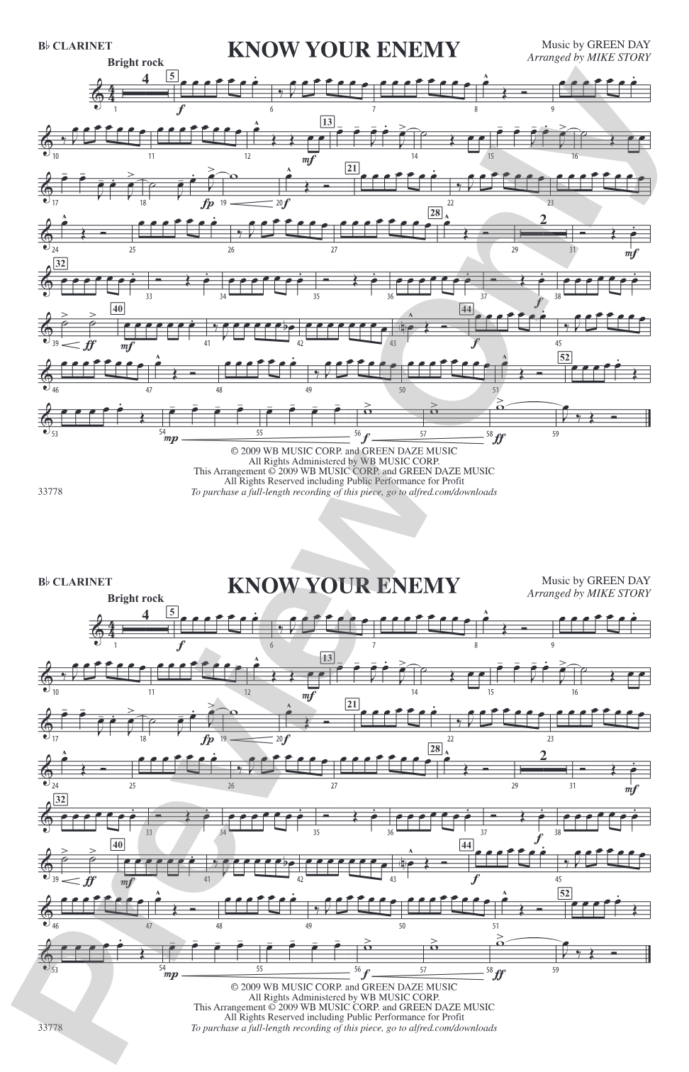 Know Your Enemy: 1st B-flat Clarinet