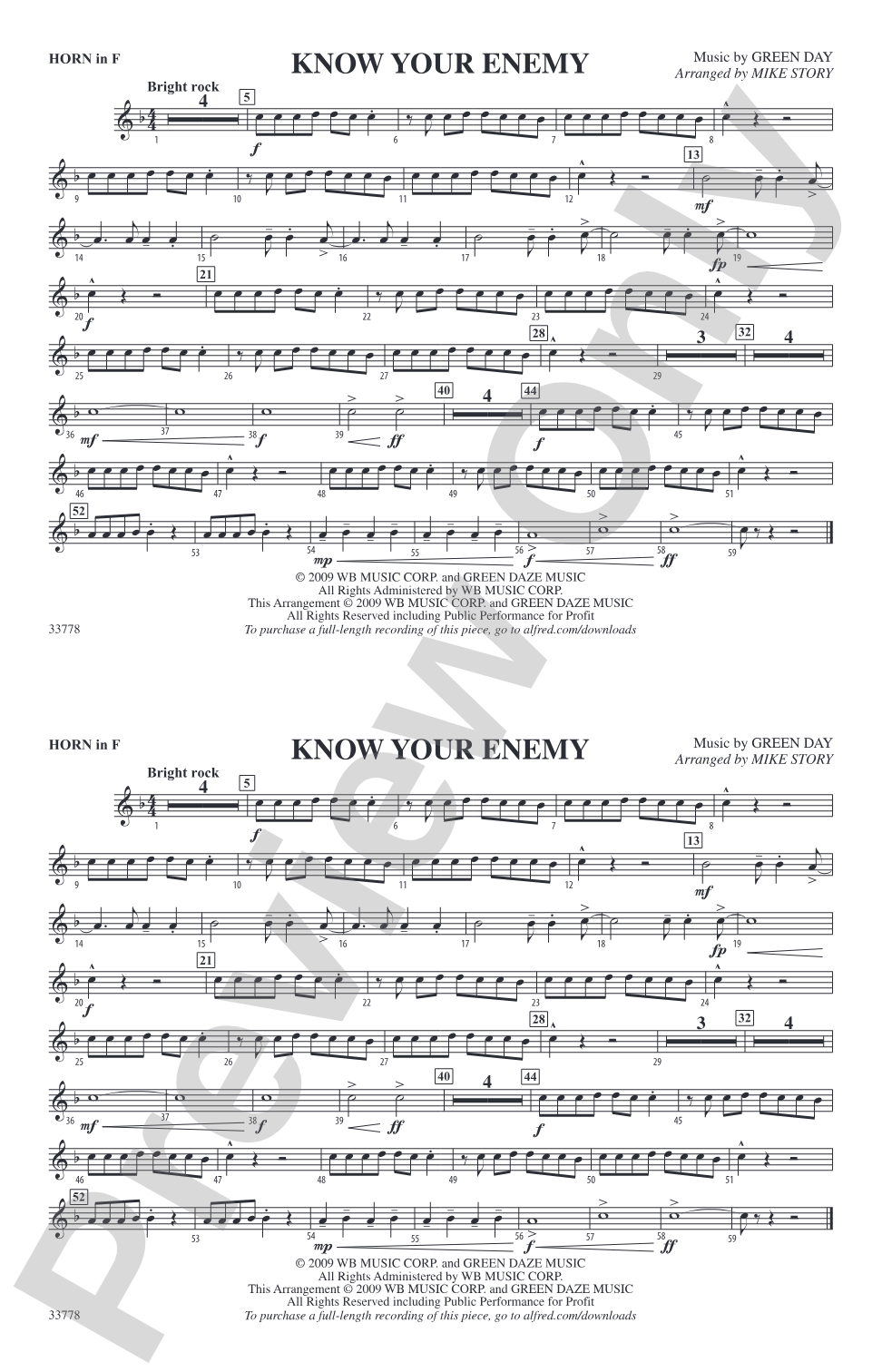 Know Your Enemy: 1st F Horn