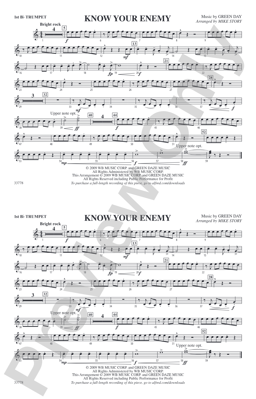 Know Your Enemy: 1st B-flat Trumpet