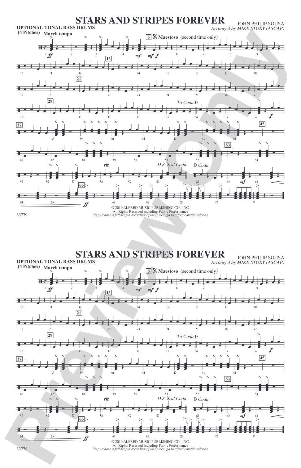 Stars and Stripes Forever: Tonal Bass Drum
