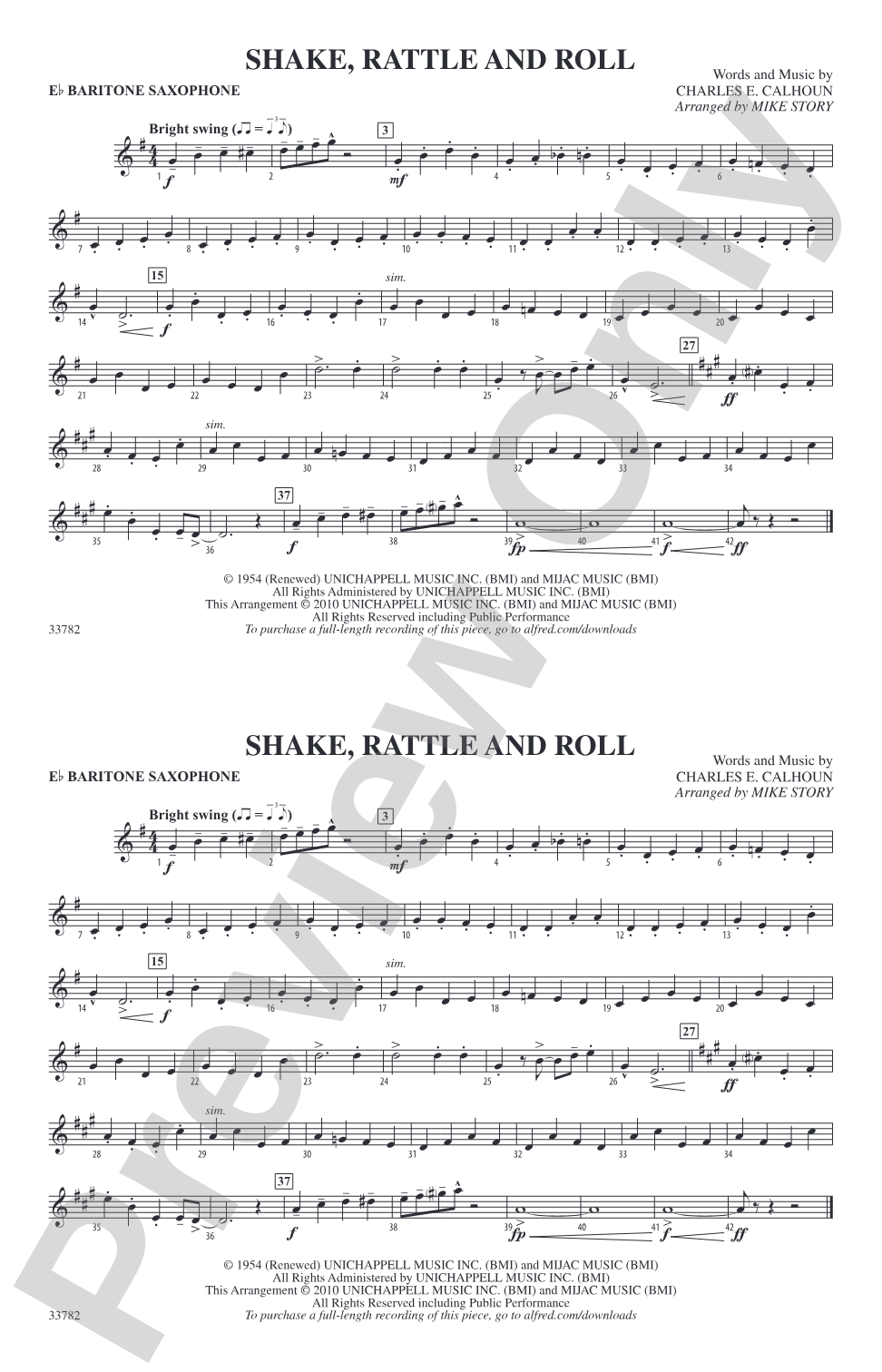 Shake, Rattle and Roll: E-flat Baritone Saxophone