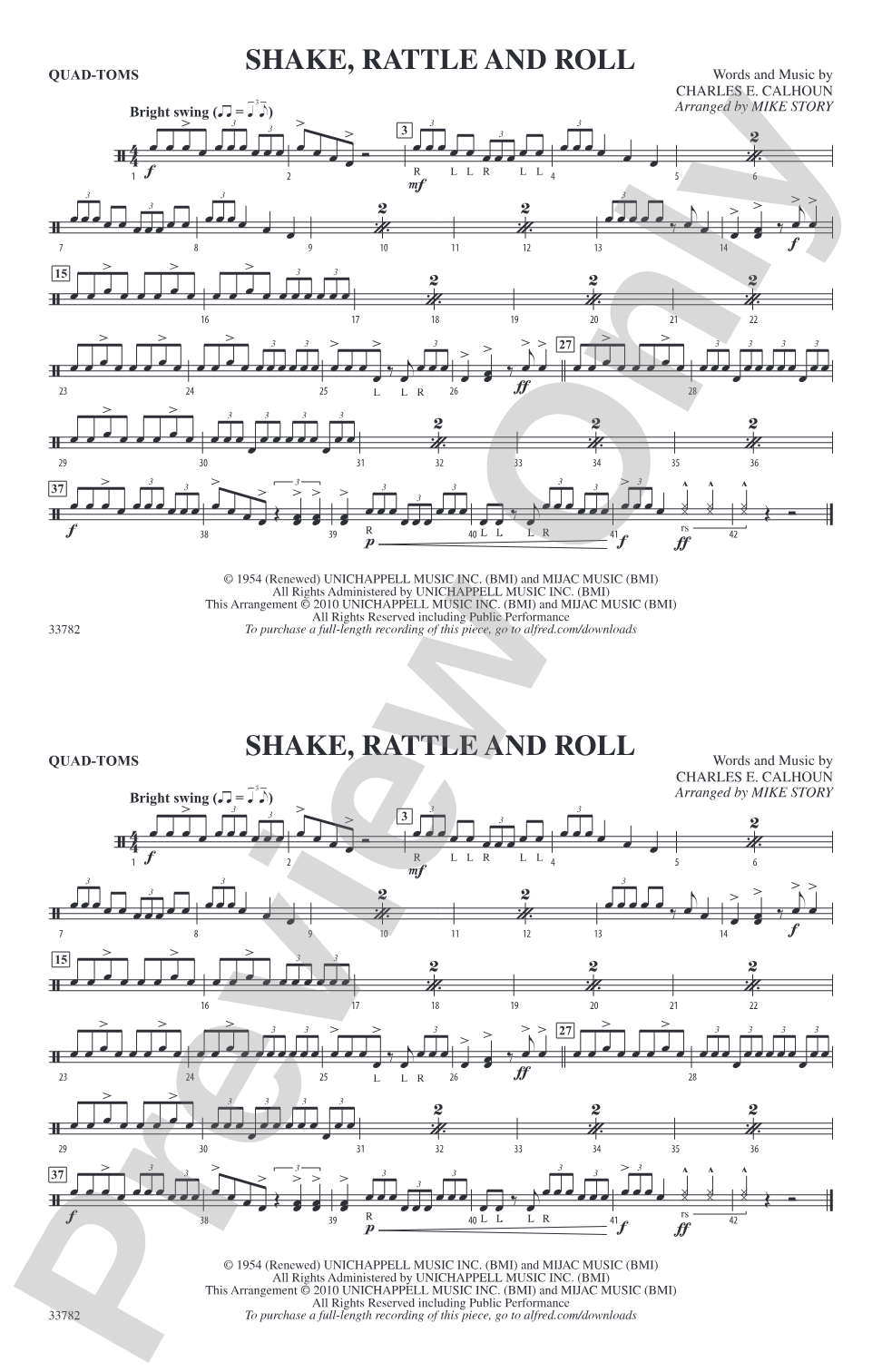 Shake, Rattle and Roll: Quad-Toms