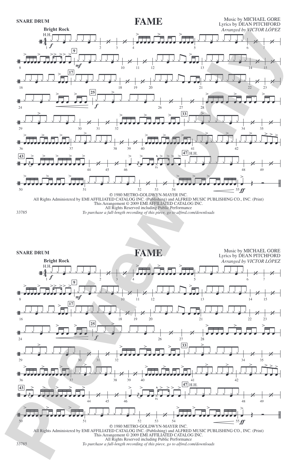 Fame: Snare Drum