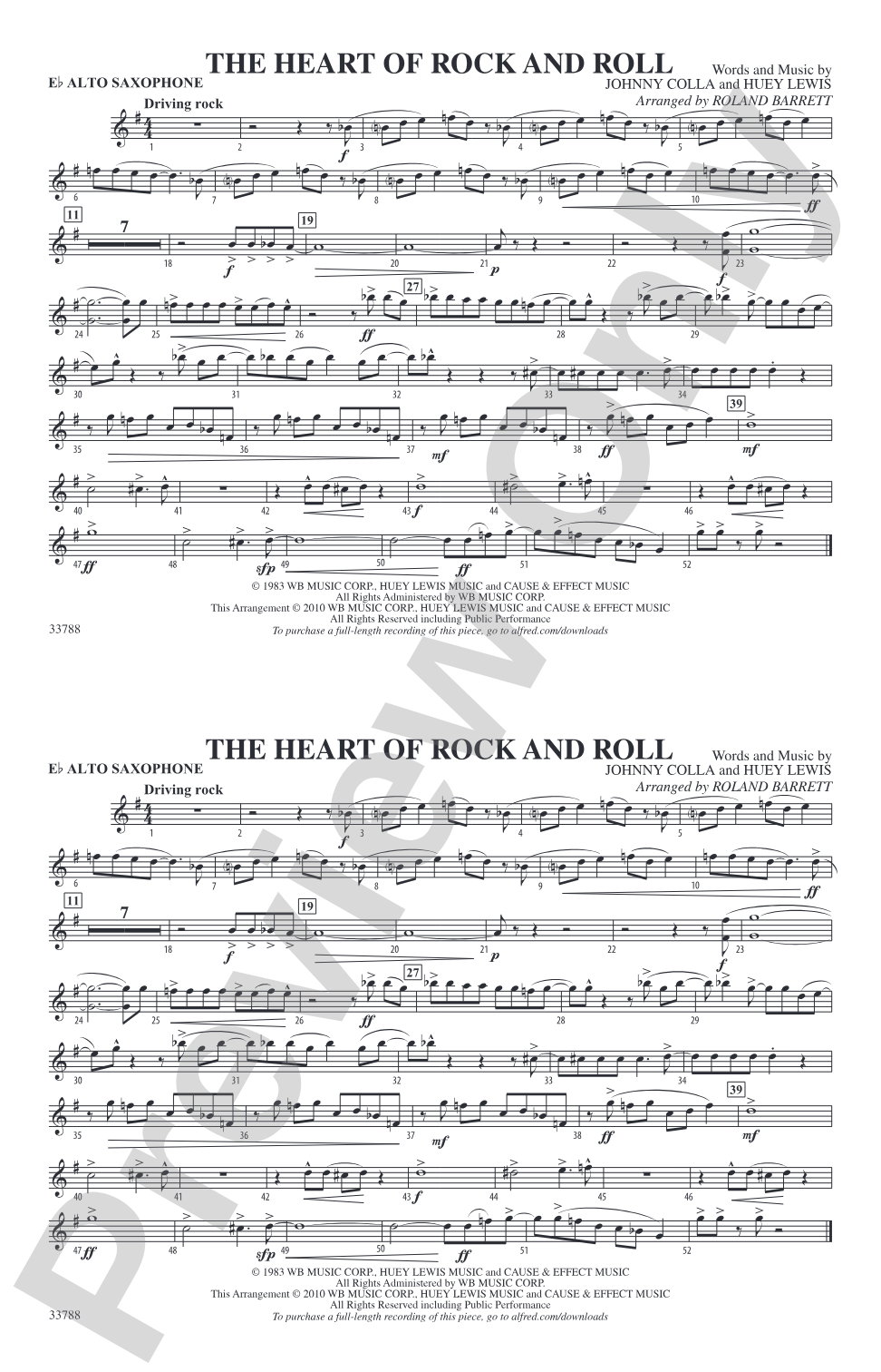 The Heart of Rock and Roll: E-flat Alto Saxophone
