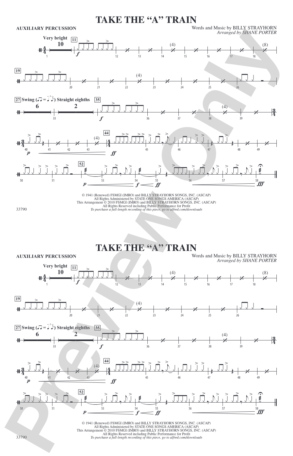 Take the "A" Train: Auxiliary Percussion
