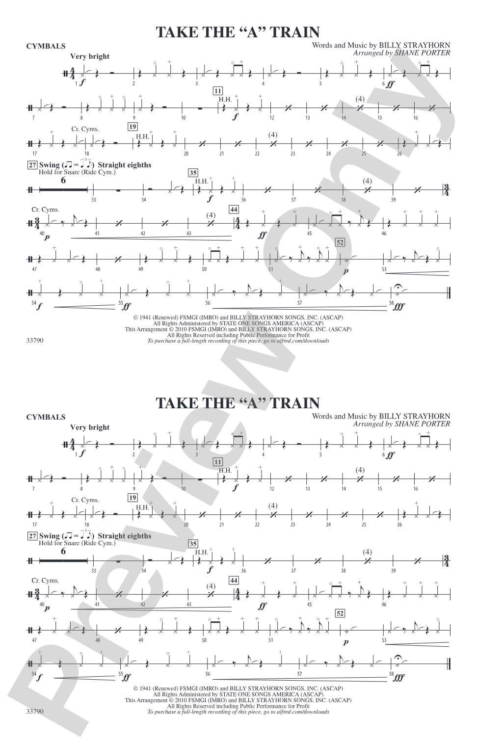 Take the "A" Train: Cymbals