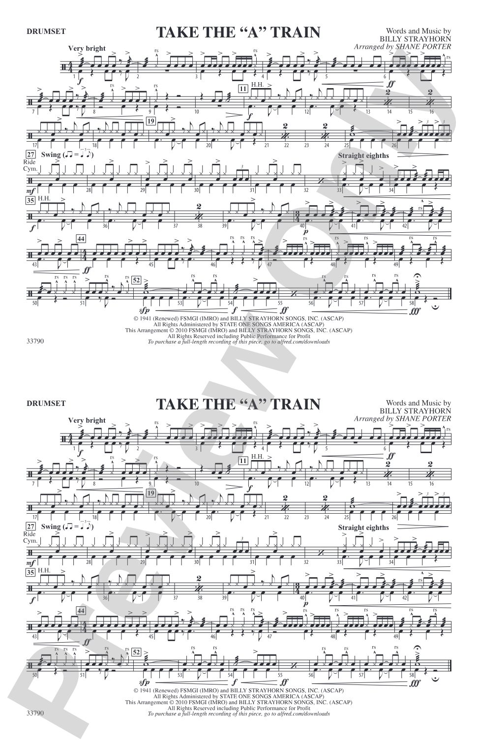 Take the "A" Train: Drumset