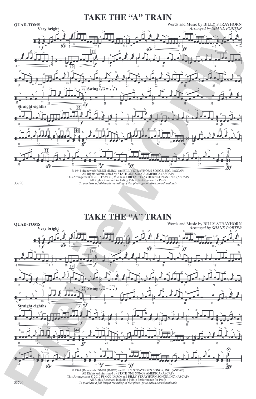 Take the "A" Train: Quad-Toms