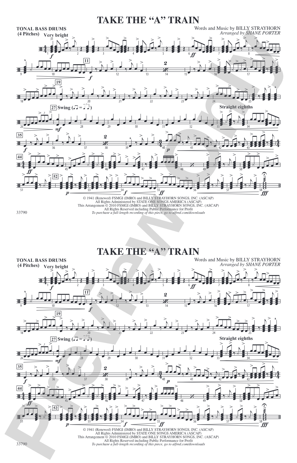 Take the "A" Train: Tonal Bass Drum