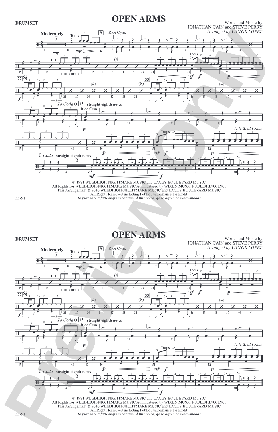 Open Arms: Drumset