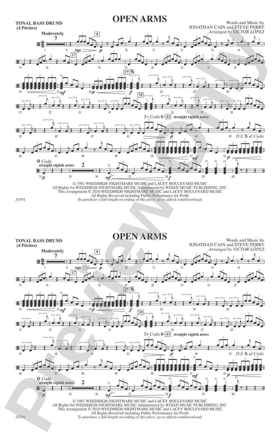 Open Arms: Tonal Bass Drum