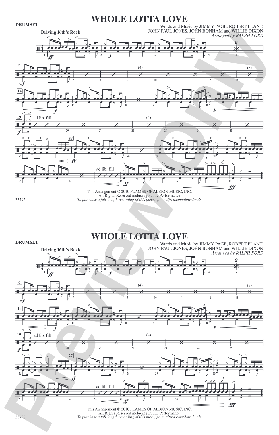 Whole Lotta Love: Drumset