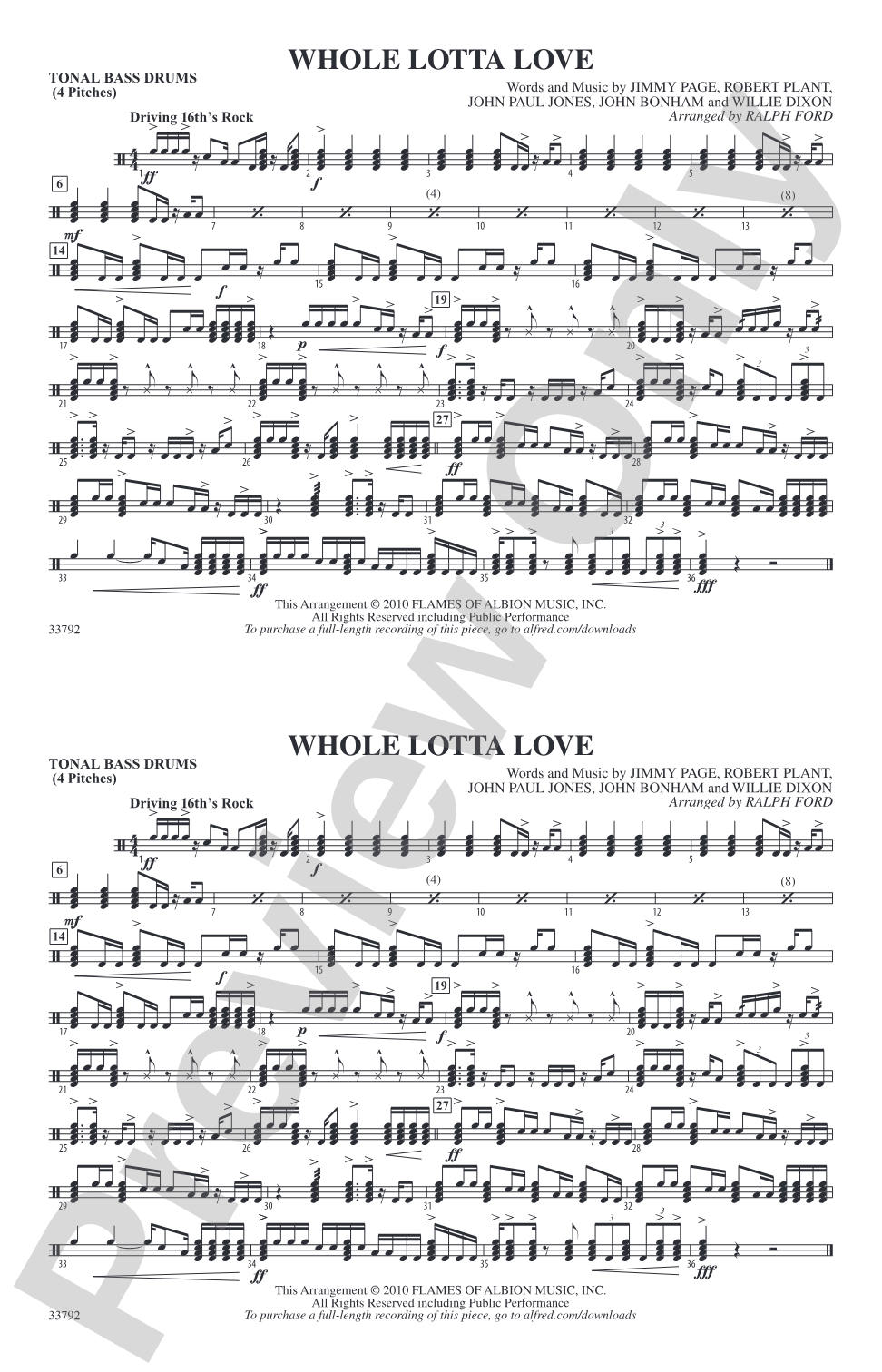 Whole Lotta Love: Tonal Bass Drum