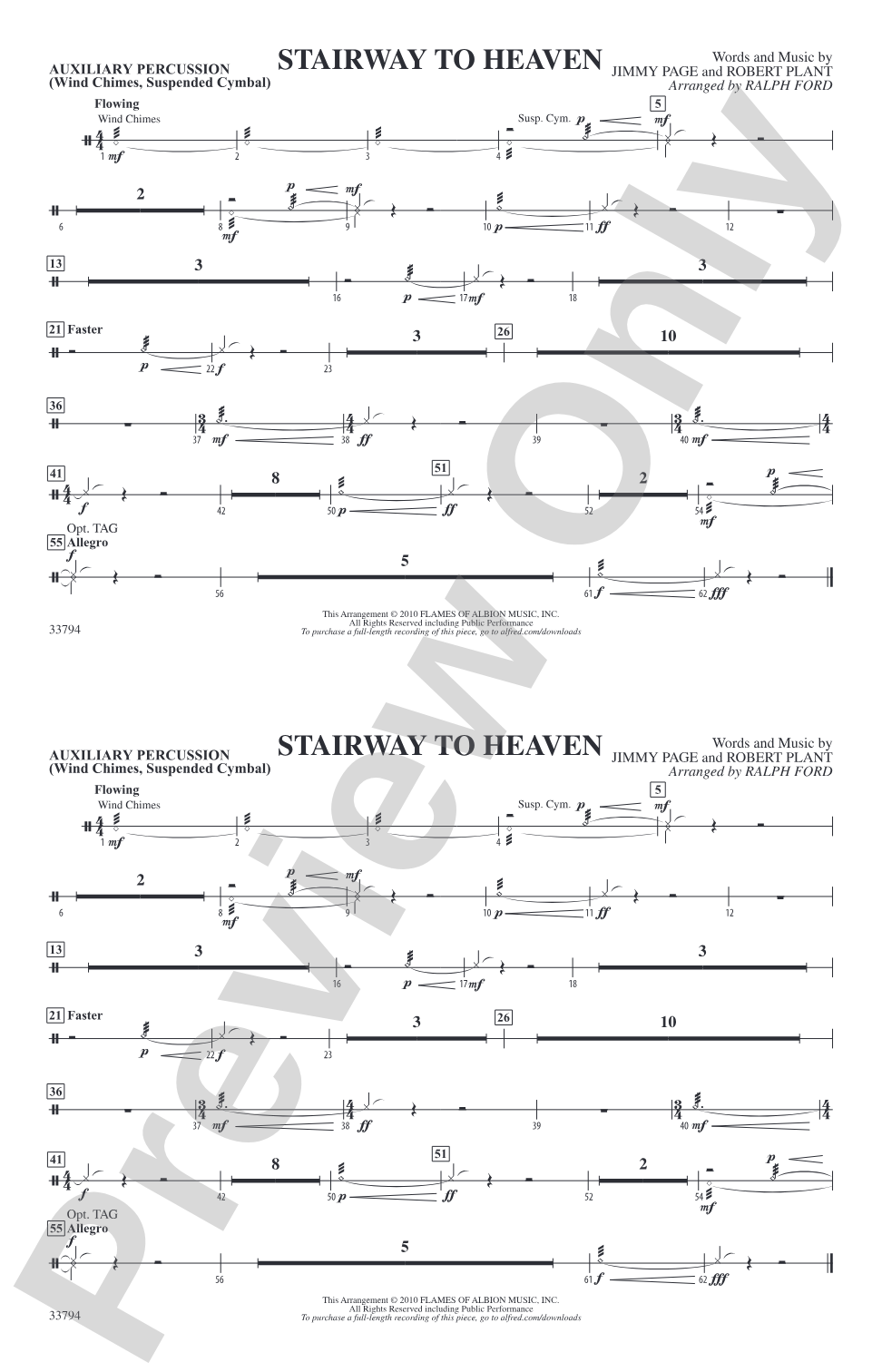 Stairway to Heaven: Auxiliary Percussion