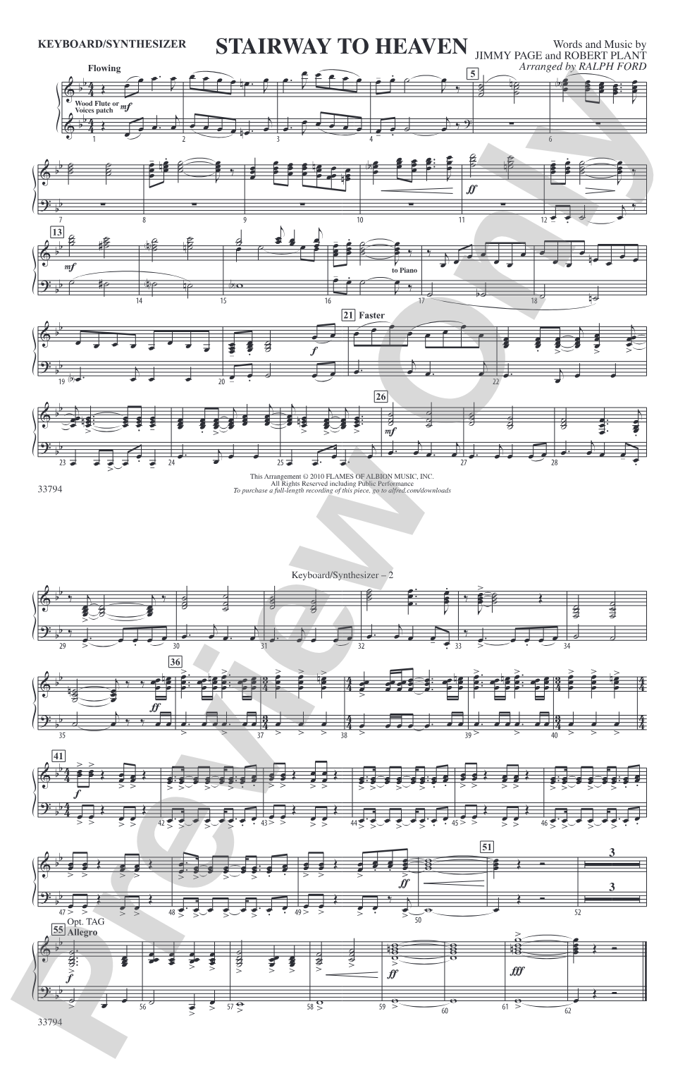 Stairway to Heaven: Keyboard/Synthesizer