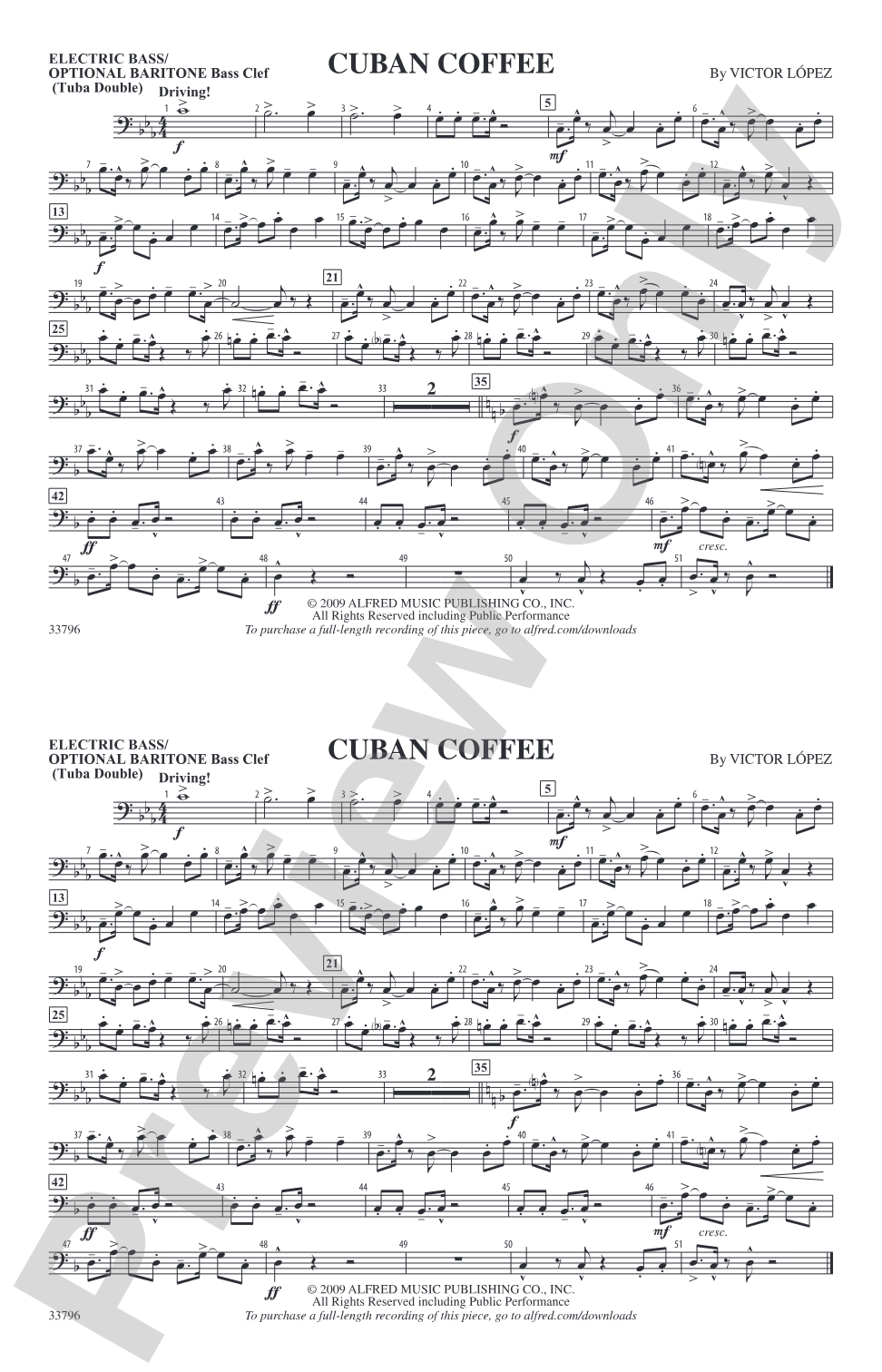 Cuban Coffee: Electric Bass