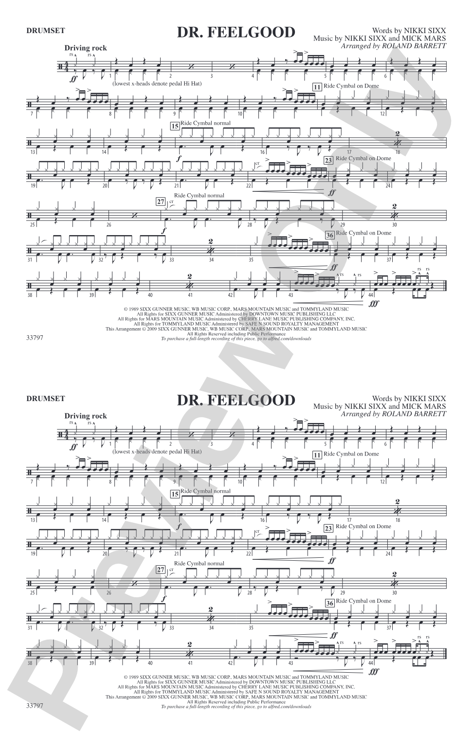Dr. Feelgood: Drumset