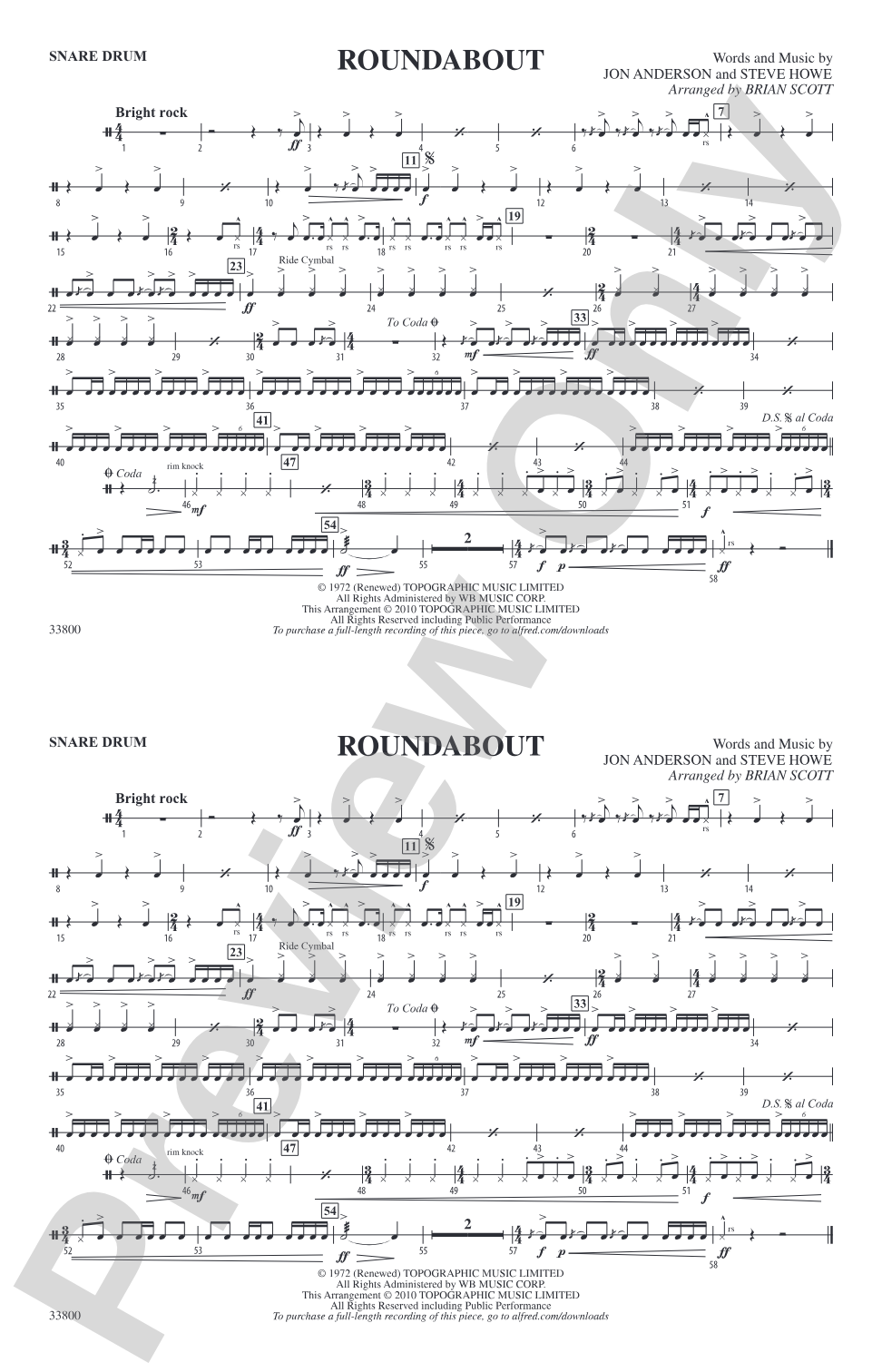 Roundabout: Snare Drum