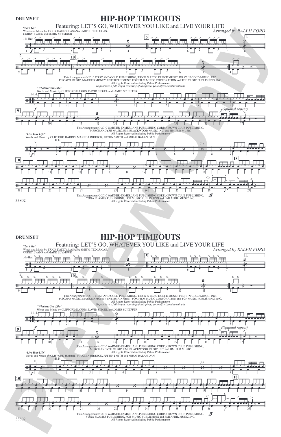 Hip-Hop Timeouts: Drumset