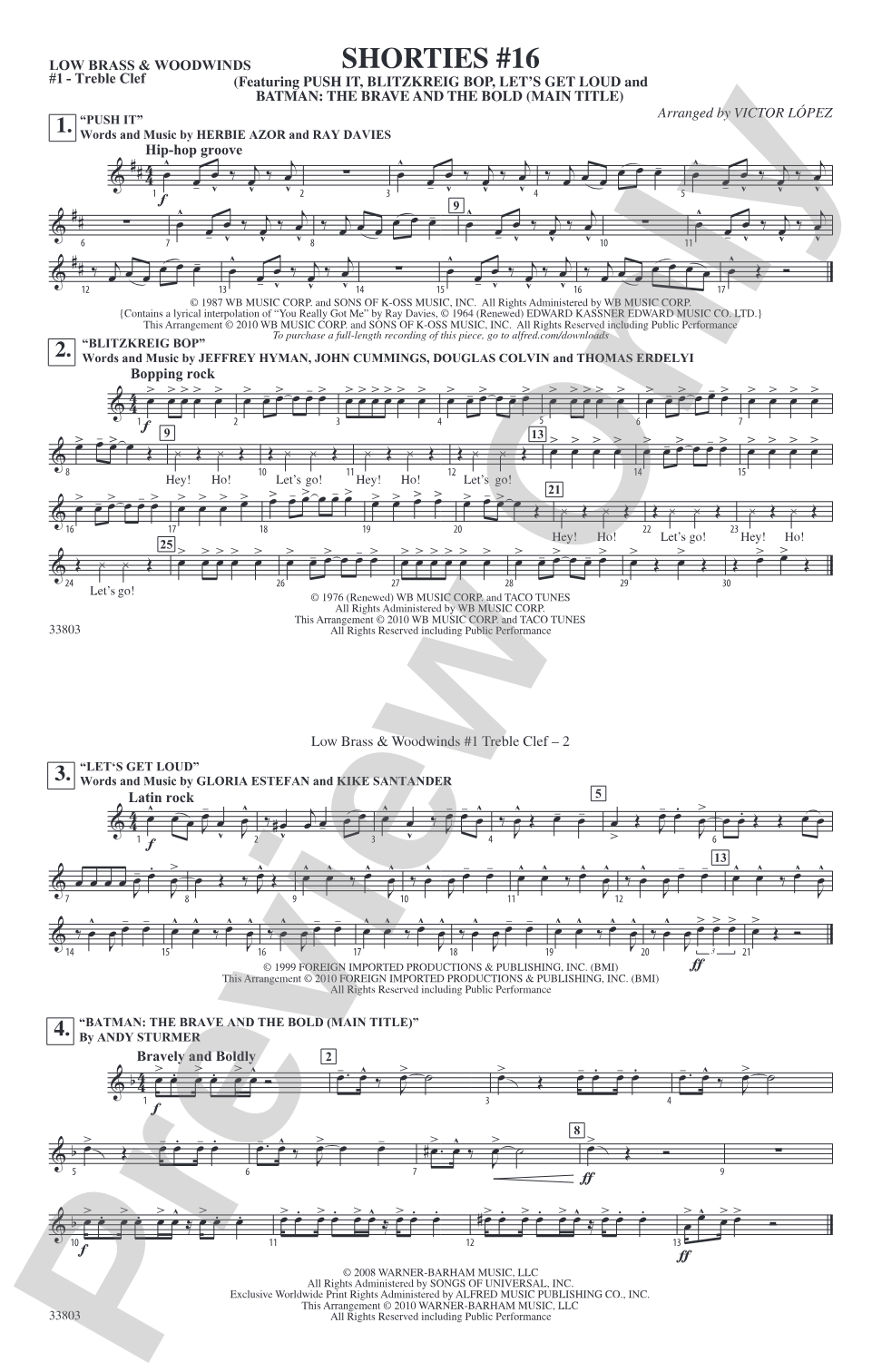 Shorties #16: Low Brass & Woodwinds #1 - Treble Clef