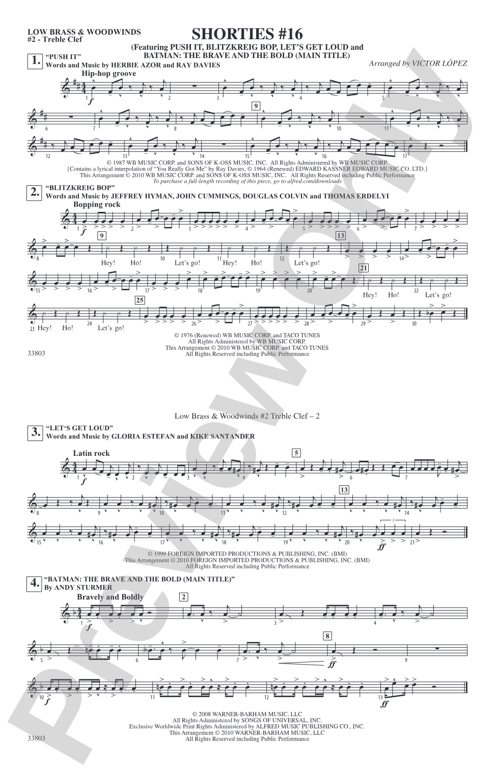 Shorties #16: Low Brass & Woodwinds #2 - Treble Clef
