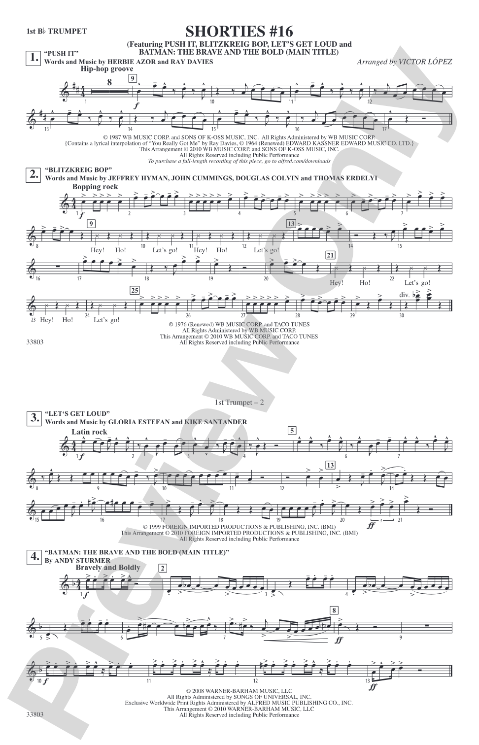 Shorties #16: 1st B-flat Trumpet