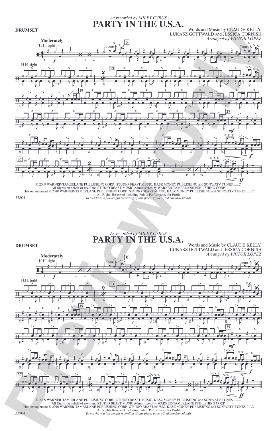 Party in the U.S.A.: Drumset